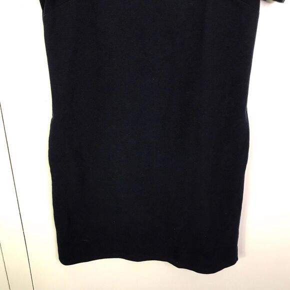 Ann Taylor Dress Womens 8P Navy Short Sleeve Corpcore Classic Preppy Office - Picture 4 of 7
